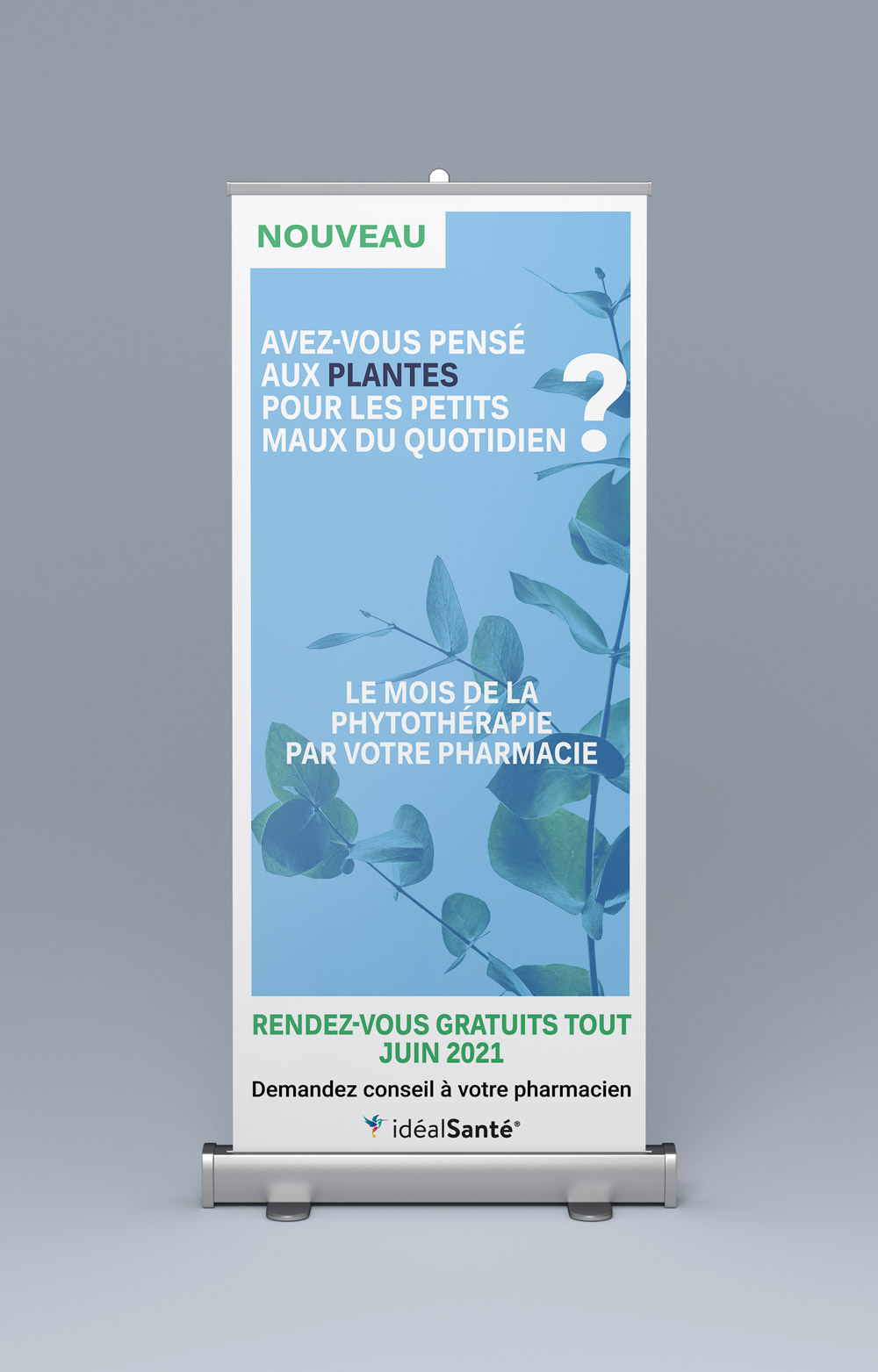 Roll-up affiche phytothérapie